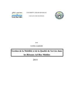 Gestion de la mobilite et de la qualite de service dans les manets