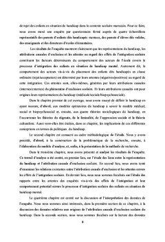 Les determinants de l'integration scolaire du handicap au Maroc