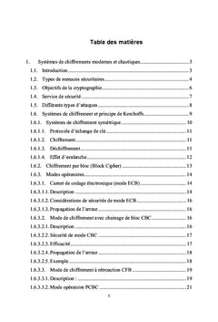 La cryptographie basee chaos : Application aux donnees images