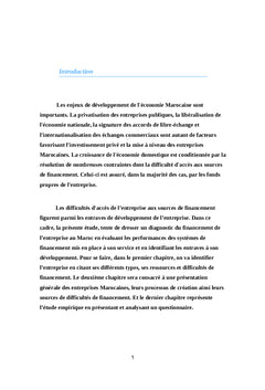 Les Difficultes Du Financement Des entreprises