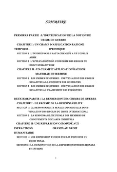 Les crimes de guerre