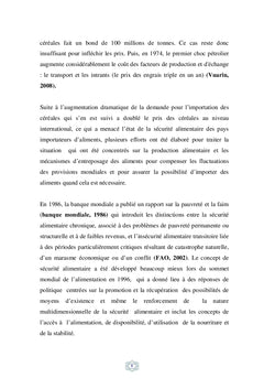 La sécurité alimentaire en Algérie, un bref aperçu sur la réalité