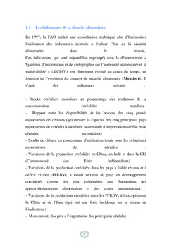 La sécurité alimentaire en Algérie, un bref aperçu sur la réalité