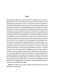 Ecologie de reproduction de la cigogne blanche C. ciconia en Algérie