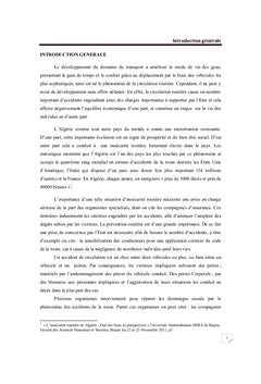 Evaluation des coUts financiers des accidents de la circulation