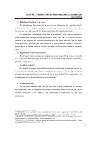 Evaluation des coUts financiers des accidents de la circulation