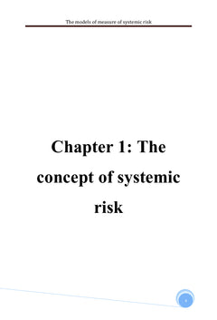 The models of measure of systemic risk