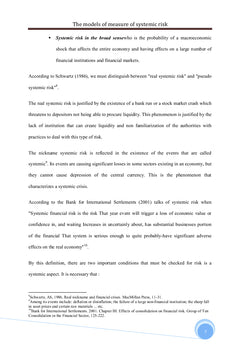 The models of measure of systemic risk