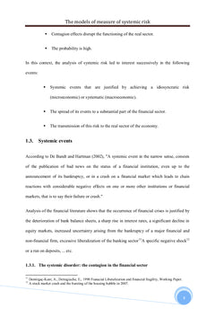 The models of measure of systemic risk