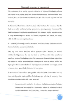 The models of measure of systemic risk