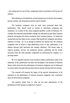 Performance determinants in Tunisian life insurance companies
