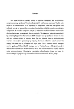 The Compliment Response Behavior of Intercultural Encounters