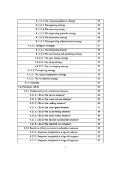 The Compliment Response Behavior of Intercultural Encounters