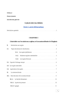 Argile, propriétés chimiques et biologiques