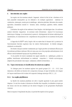 Argile, propriétés chimiques et biologiques