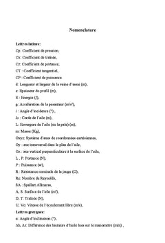 Effets de l'épaisseur des pales de l'éolienne DARRIEUS