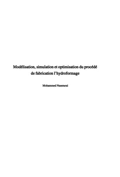 Modélisation,simulation et optimisation