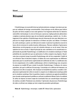 Modélisation,simulation et optimisation