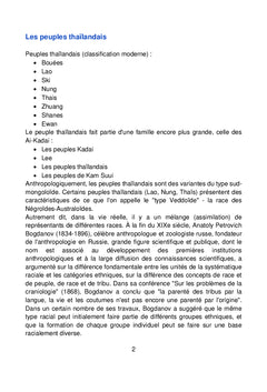 Les peuples thaïlandais