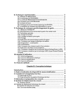 Élaboration des monocristaux