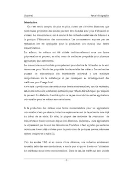 Élaboration des monocristaux