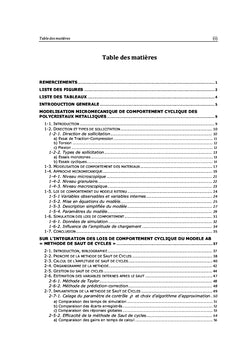 Optimisation de calcul et identification des paramètres