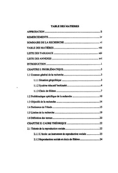 Étude des relations entre le statut socioéconomique et le sexe