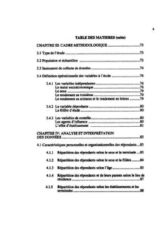 Étude des relations entre le statut socioéconomique et le sexe