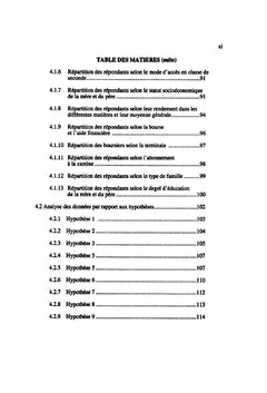 Étude des relations entre le statut socioéconomique et le sexe