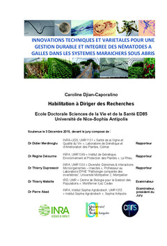 Innovations techniques et variétales pour la gestion des nématodes à galles