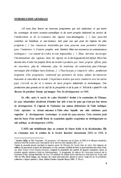 Réflexion sur la souveraineté des pays en voie de développement
