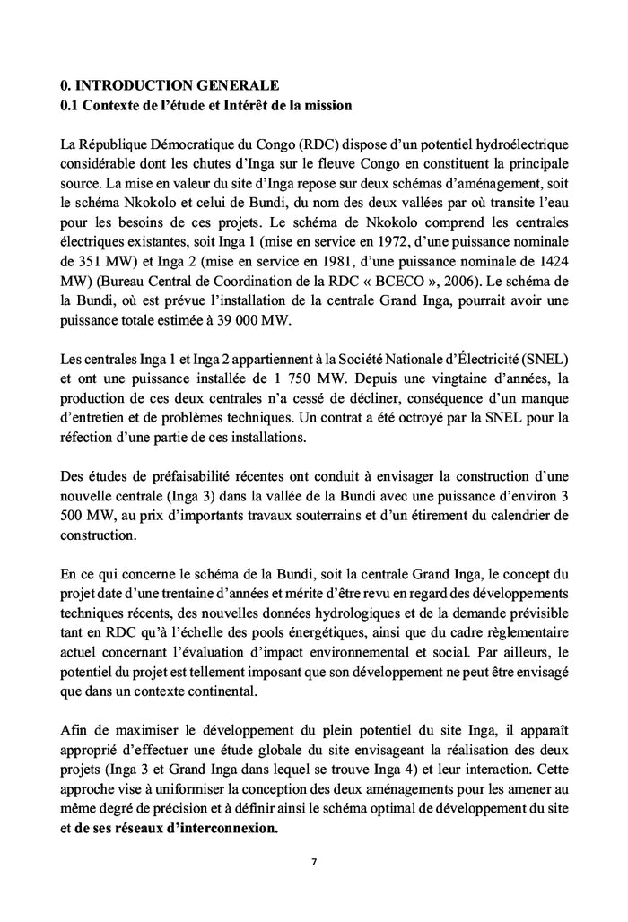 Le Barrage Hydroélectrique Grand Inga et son Impact Socio-Environnemental