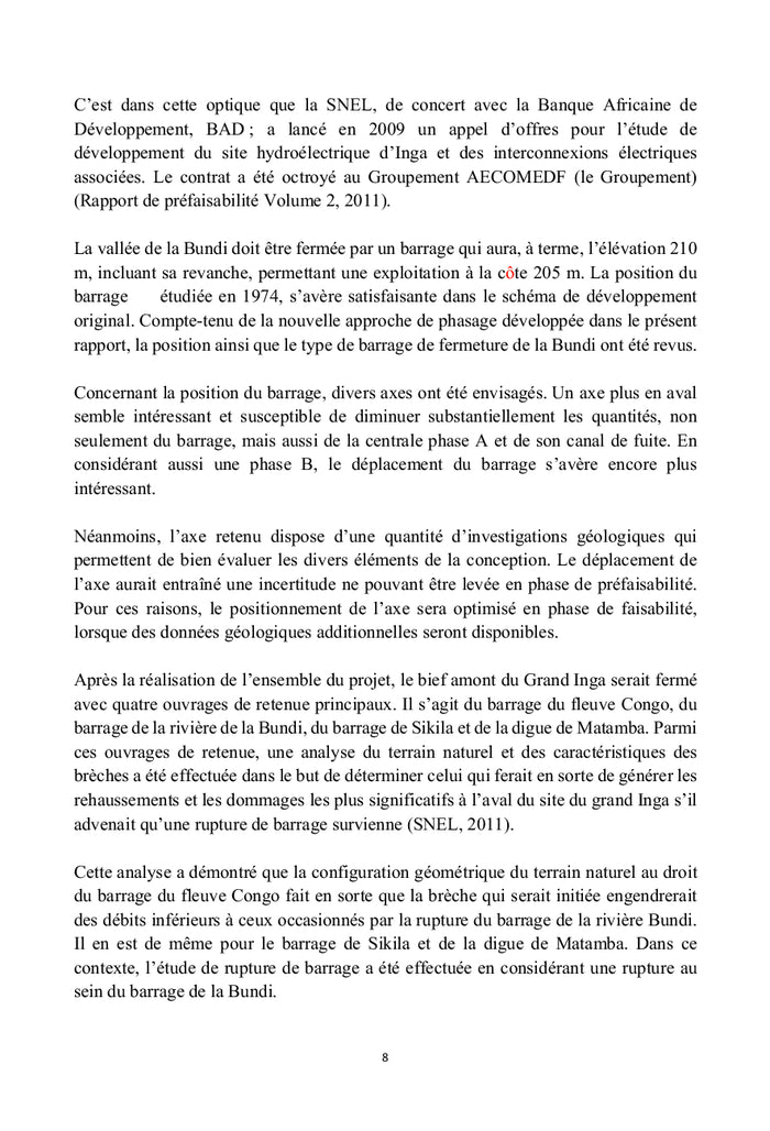 Le Barrage Hydroélectrique Grand Inga et son Impact Socio-Environnemental