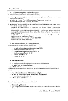 Sécurité électrique