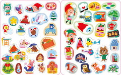 100 autocollants repositionnables Noël