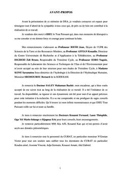 Etude du climat et de sa variabilité