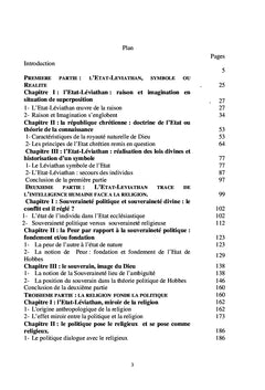 Etat et religion chez Thomas Hobbes