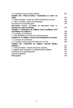 Etat et religion chez Thomas Hobbes