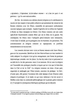 Etat et religion chez Thomas Hobbes