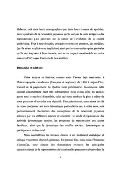 La rationalite paysanne dans le Quebec preindustriel