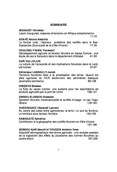 Espaces et tensions en Afrique subsaharienne