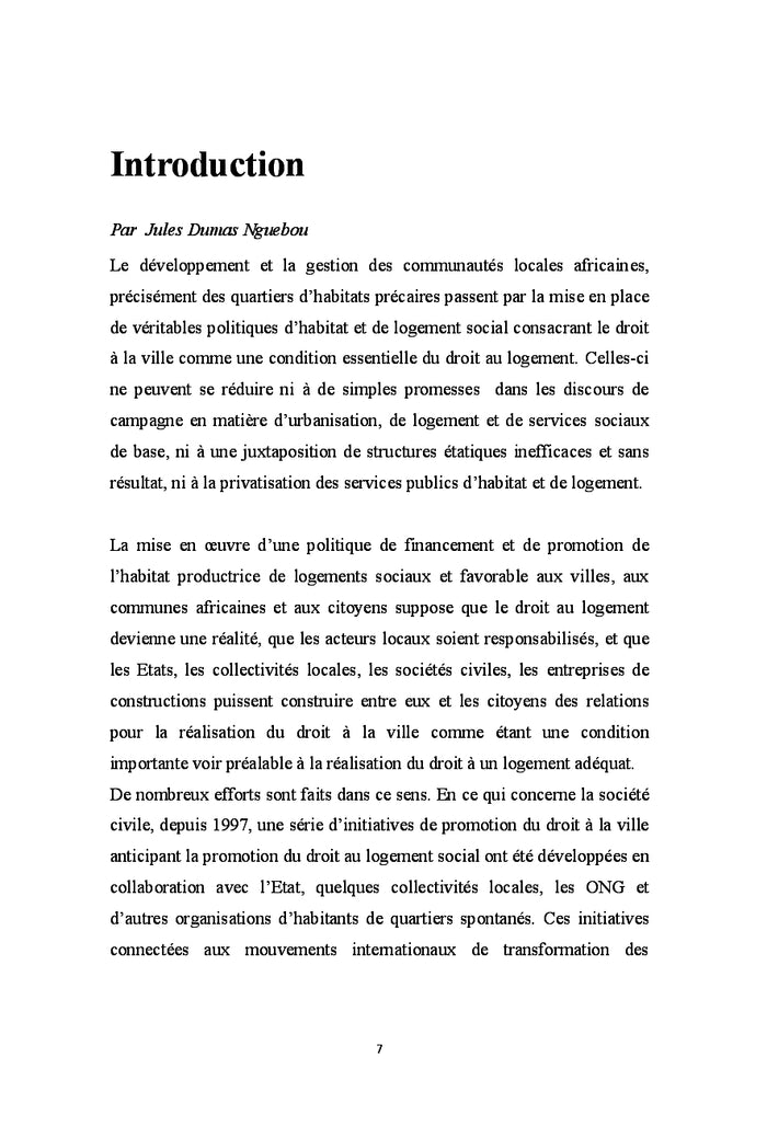 Logement social au Cameroun : 50 ans de crise