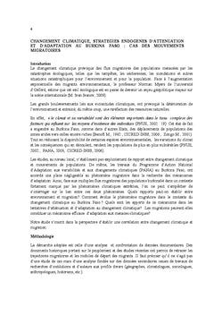 Enjeux du changement climatique au Burkina Faso