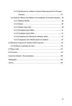 Etude de la formation des hydrates et leur inhibition à HMD