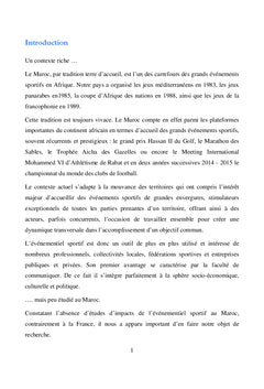 Les Grands Événements Sportifs : Quels Impacts sur les Territoires ?