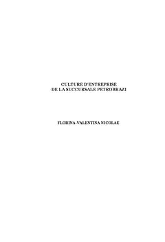 Culture d'entreprise de la Succursale Petrobrazi