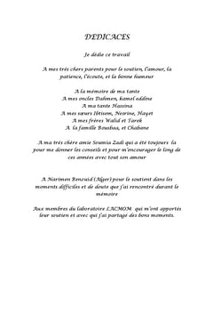 Synthèse et caractérisation de nouveaux composés hybrides