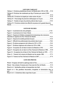 Dynamique des ressources naturelles et cogestion dans le Parc de Manda