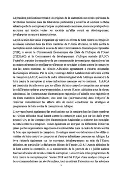 L'Union africaine et la lutte contre la corruption