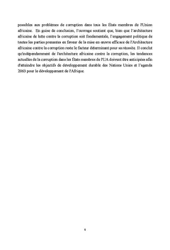 L'Union africaine et la lutte contre la corruption